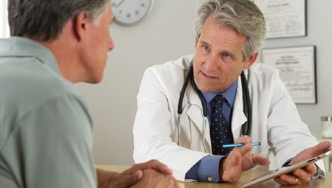 O paciente na recepción do médico